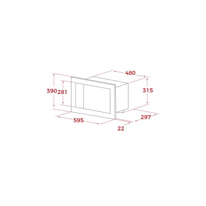 Teka ML 8210 BIS BK – Micro-ondas de Encastre 20 L