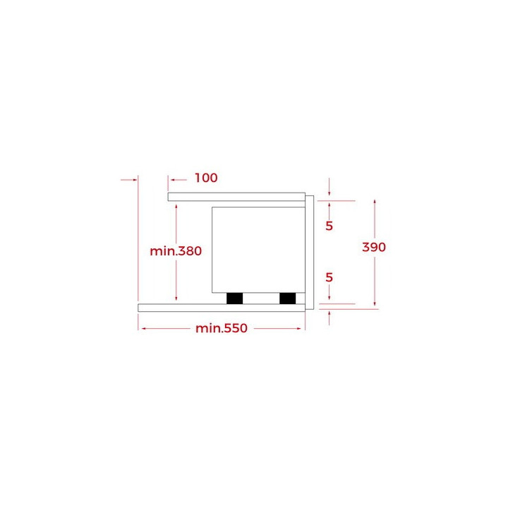 Micro-ondas integração total 20 litros Teka MAESTRO ML 8210 BIS BK