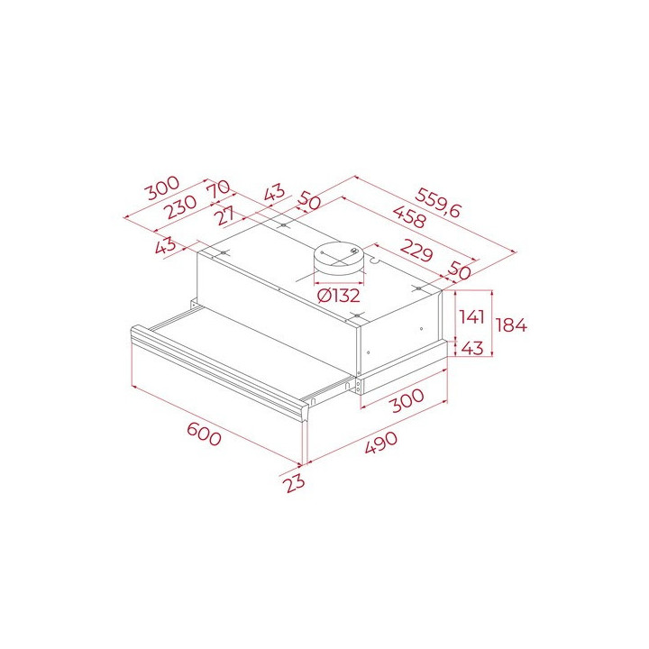 Hotte télescopique 60 cm Teka TOTAL CNL 6415 SS