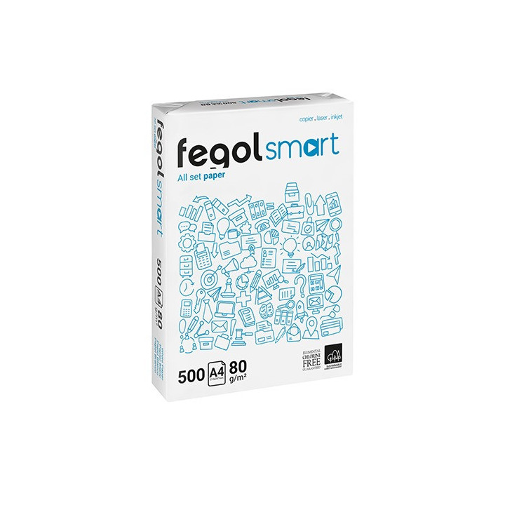 Fegol Papel Fotocópia A4 80g Branco 500 Folhas | Impressora e Fotocopiadora