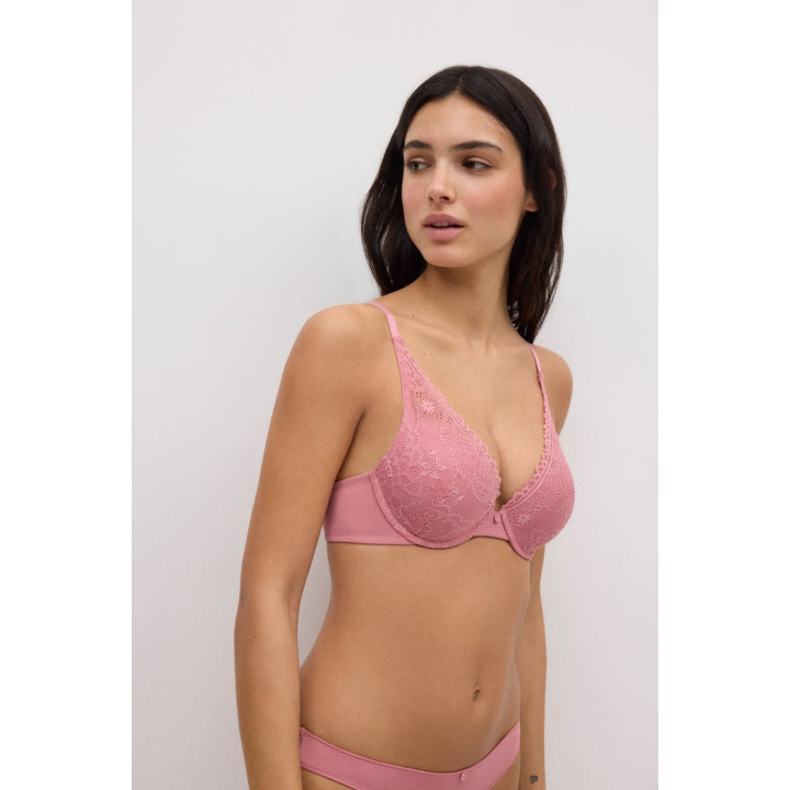 Sujetador push-up encaje floral Copa B Ysabel Mora - YSM-10732