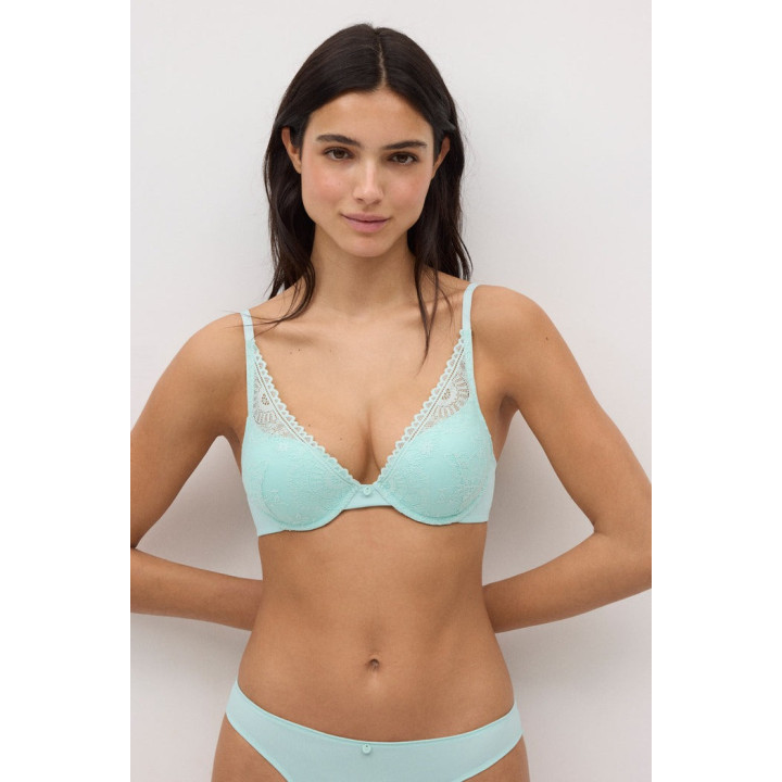 Sutiã push-up de renda floral Copa B Ysabel Mora - YSM-10732