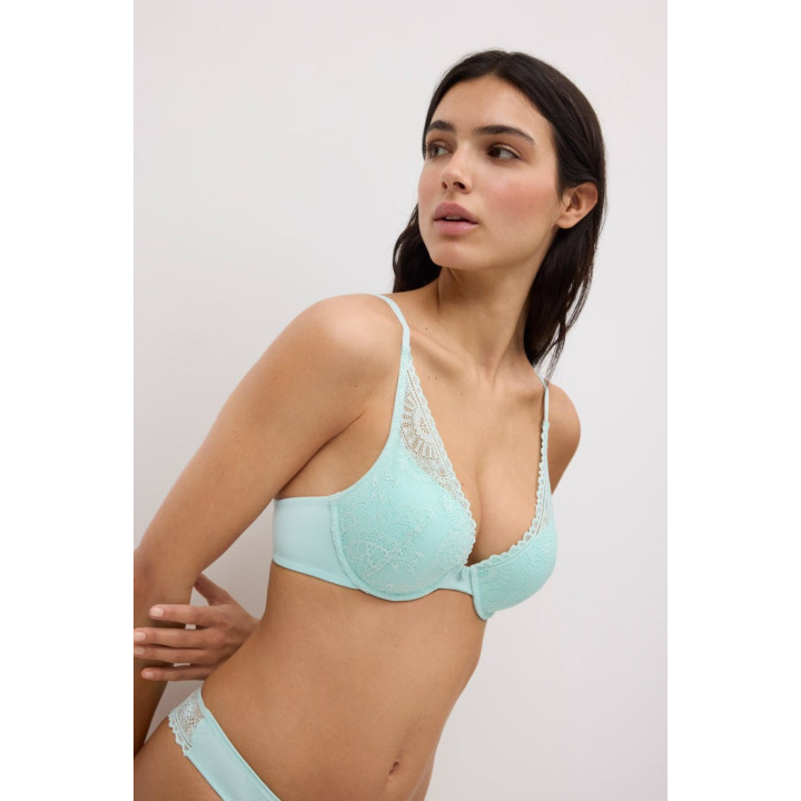 Sutiã push-up de renda floral Copa B Ysabel Mora - YSM-10732