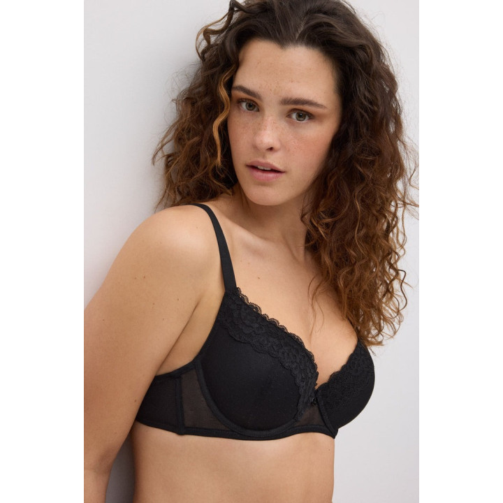 Ysabel Mora 10719 – Soutien com Aro Acolchoado em Renda Copa B