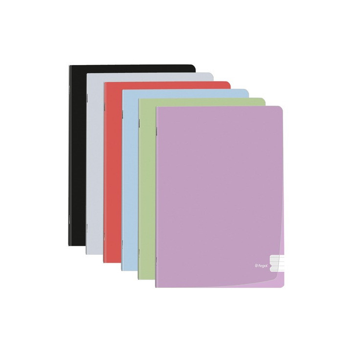 Caderno Agrafado Fegol Flex A4 Pautado 48 Folhas 90g