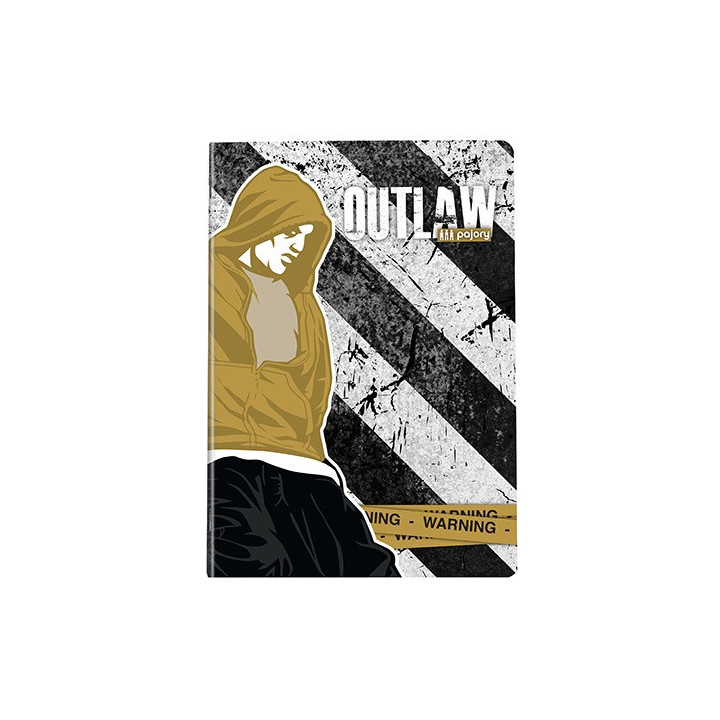 Caderno Agrafado A5 60 Folhas Pajory Outlaw Pautado - FG-2460022017062