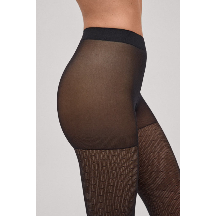 Panty de micro red con topos 20 DEN - Pack 6 unidades - Ysabel Mora - YSM-16629