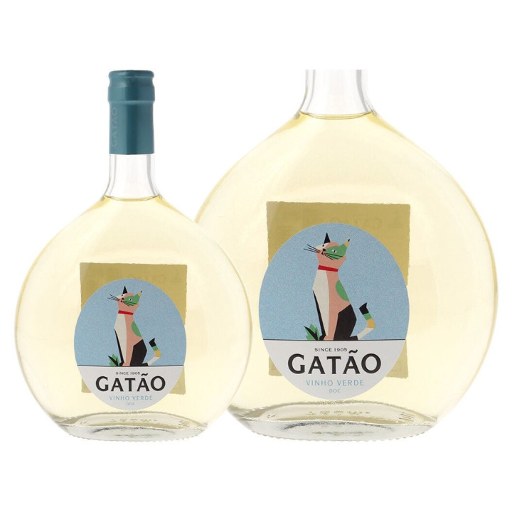 Gatão Vinho Verde Branco Cantil 75cl Fresco e Leve
