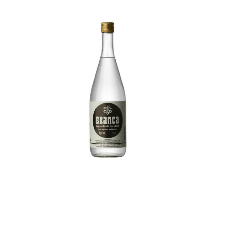 Branca Aguardente de Cana Madeirense 40% 1L | Ideal para Poncha
