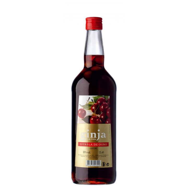 Ginja Estrela de Ouro Licor com Fruto - BJD-LIC-003