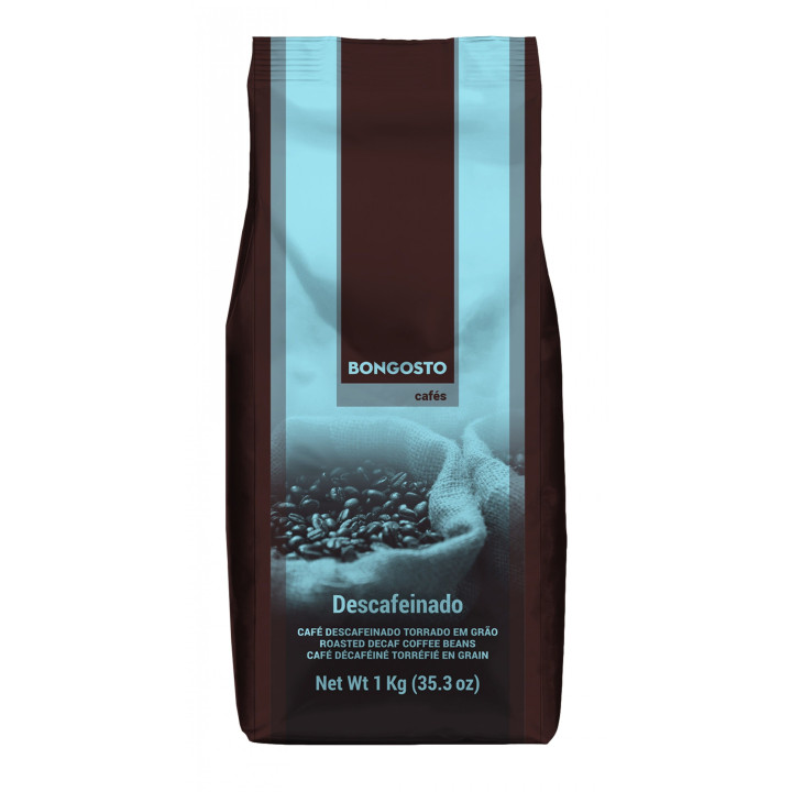 Café Bongosto Descafeinado Grão 1Kg Suave e Aromático
