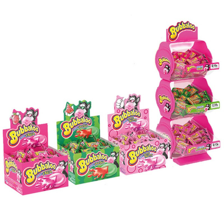 Bubbaloo 3 Sabores 6x60 Pastilhas | recheio líquido