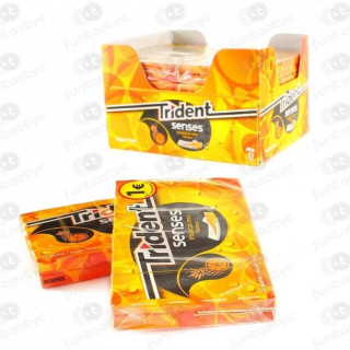 Trident Senses Tropical 12 Pacotes | chicletes sem açúcar