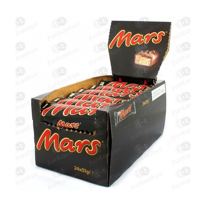 BARRITA CHOCOLATE MARS SINGLE 24 UDS - MARS-CCH00008