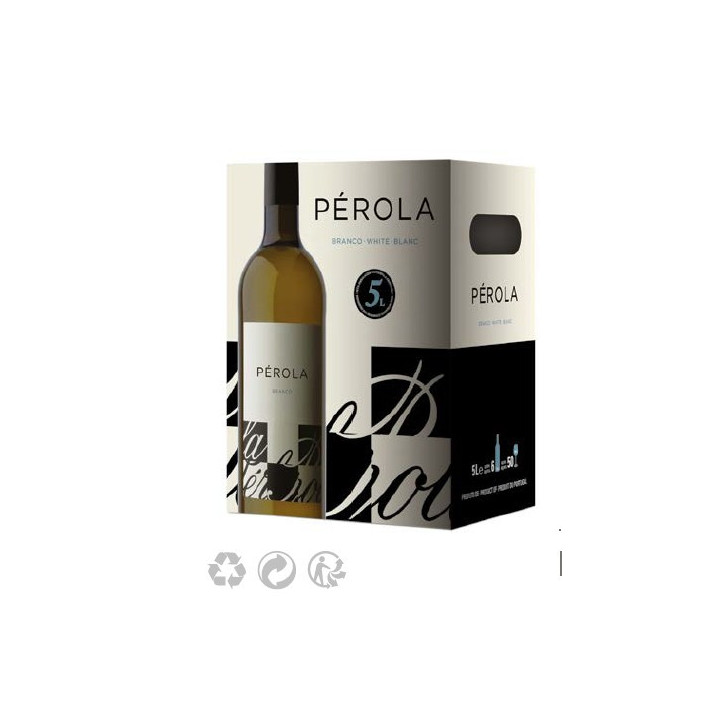 Pérola Vinho Branco 2024 Douro Bag in Box 5L Fresco Tropical e Equilibrado