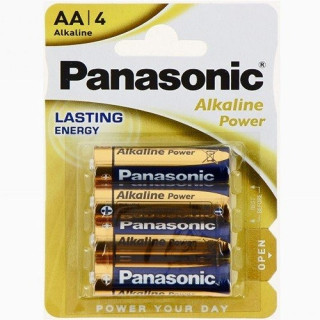 Pilhas Alcalinas Panasonic AA LR6 – Pack 4