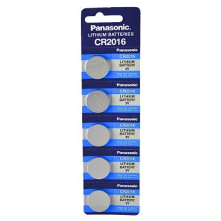 Pilhas de Lítio Panasonic CR2016 3V – Pack 5