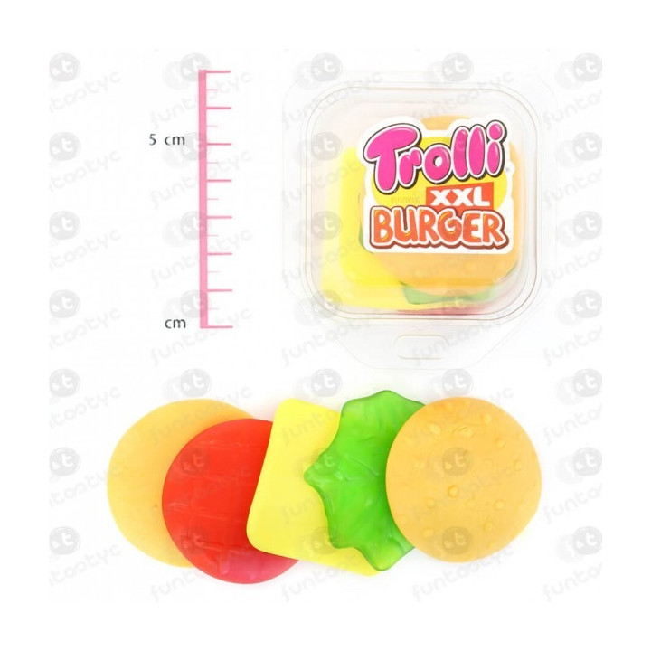 Trolli Gomas Burguer 1Kg | 20 hambúrgueres de goma