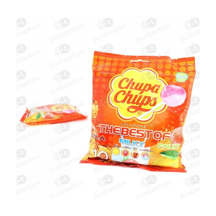 Chupa Chups The Best 10 Unidades | sabores mais vendidos