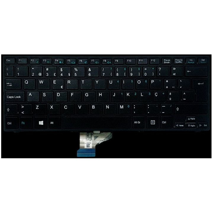 Teclado português Classmate PC LEAP T304 T304P SF20PA6W SF20GM7 SF20GM6 SF206M6 E-Escolas