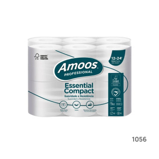Papel Higiénico Amoos 2 Folhas 35m – Pack Económico 96 Rolos