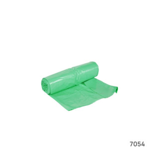 Sacos de Lixo 50L Verdes com Fecho Fácil – Rolo 10 Unidades 60x80cm