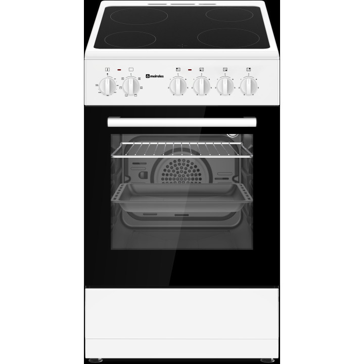 Fogão 50x60cm mesa vitro e forno eléctrico ventilado Meireles E 504 W
