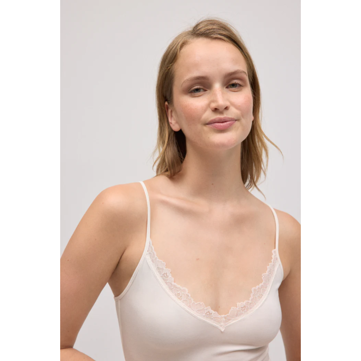 Ysabel Mora 19459 – Camisola Interior Bambu Alças com Renda