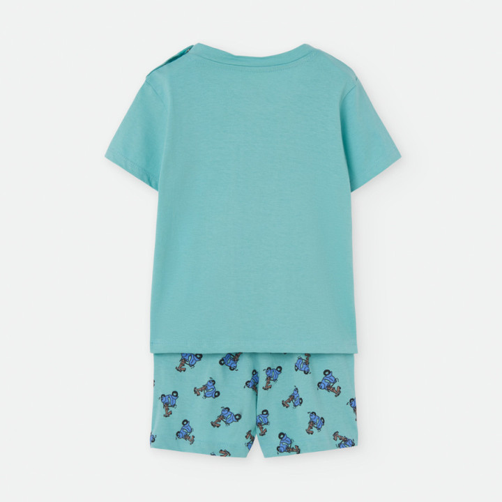 Pijama Infantil Menino Verão Manga Curta 100% Algodão Waterlemon 587-23