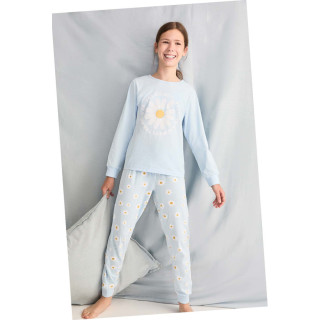 Tobogan Pijama Infantil Menina Verão Algodão Manga Comprida Positive 26117580