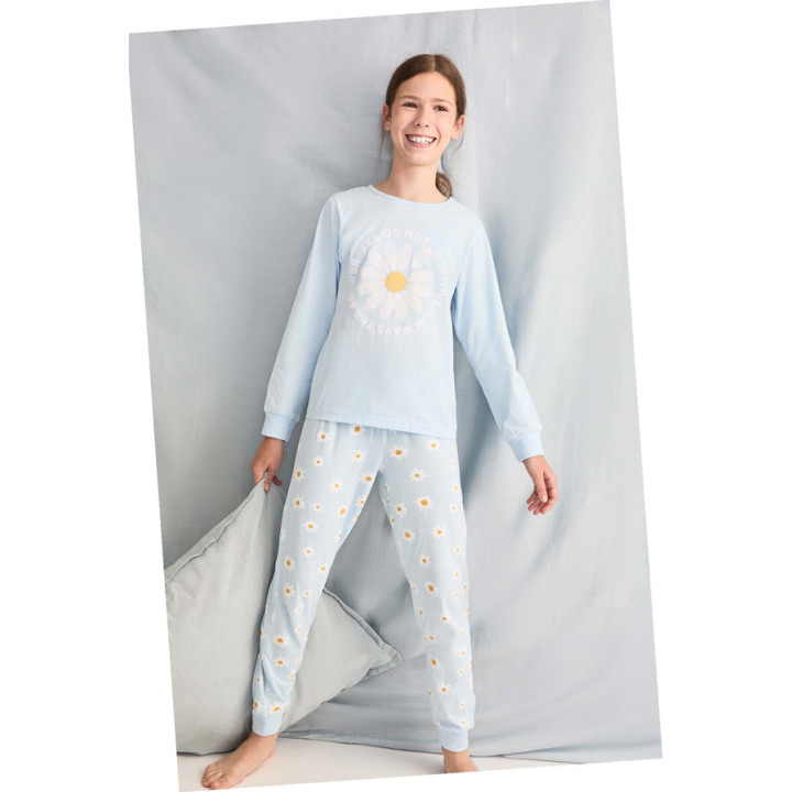 Pijama Infantil Menina Verão Manga Comprida 100% Algodão Tobogan Positive 26117580