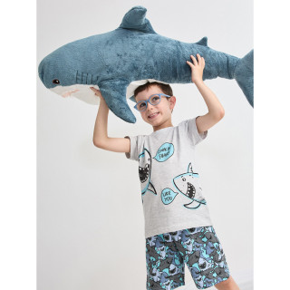 Tobogan Pijama Infantil Menino Verão Algodão Manga Curta Sharp 26117001