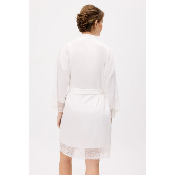 Ysabel Mora 10181 – Robe de Noiva Cetim Branco com Renda
