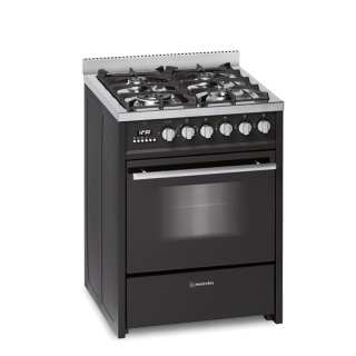 Fogão a gás com forno elétrico Meireles E 610 BL ST 60 cm Wok Multifunções
