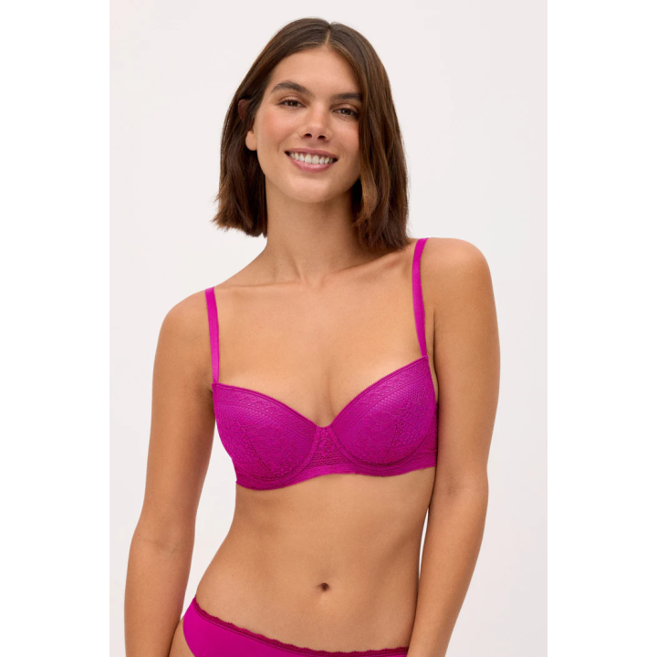 Soutien Push-Up com Aro e Renda Floral Copa B Ysabel Mora 10828