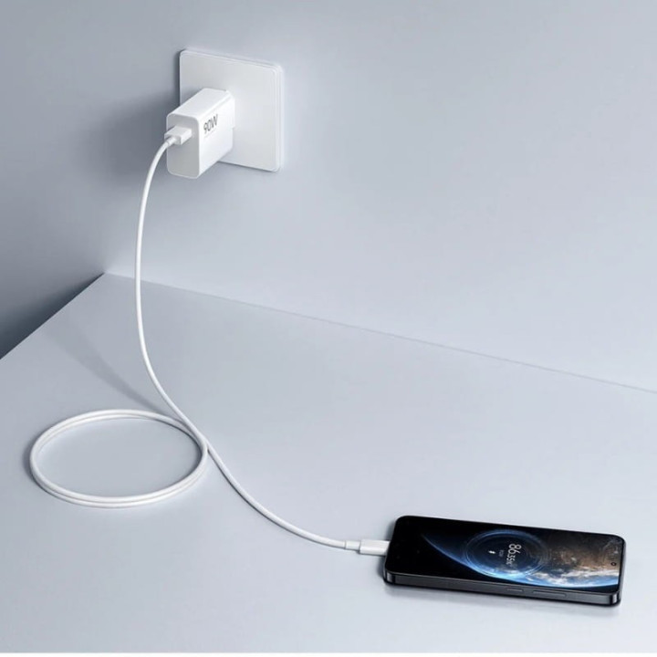 Xiaomi Carregador Rápido 90W HyperCharge USB-A com Cabo USB-C 1m