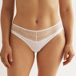 Promise cueca biquíni em microfibra com renda W1882