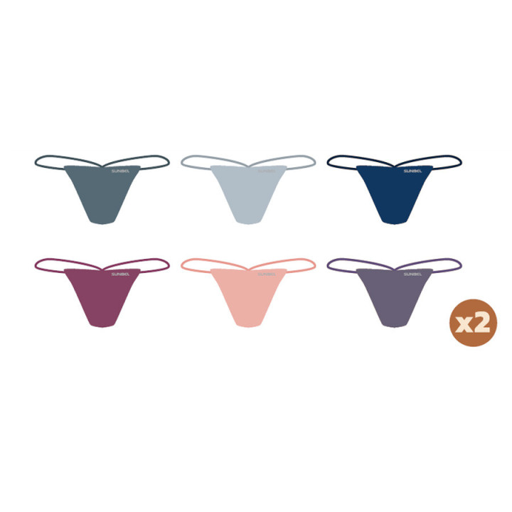 Tanga fio dental de poliamida Pack de 12 unidades Sunbel 2040S