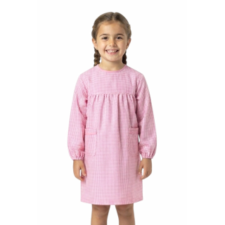 Bata Escolar Xadrez para Menina BJD-019635 | Fabricada em Portugal