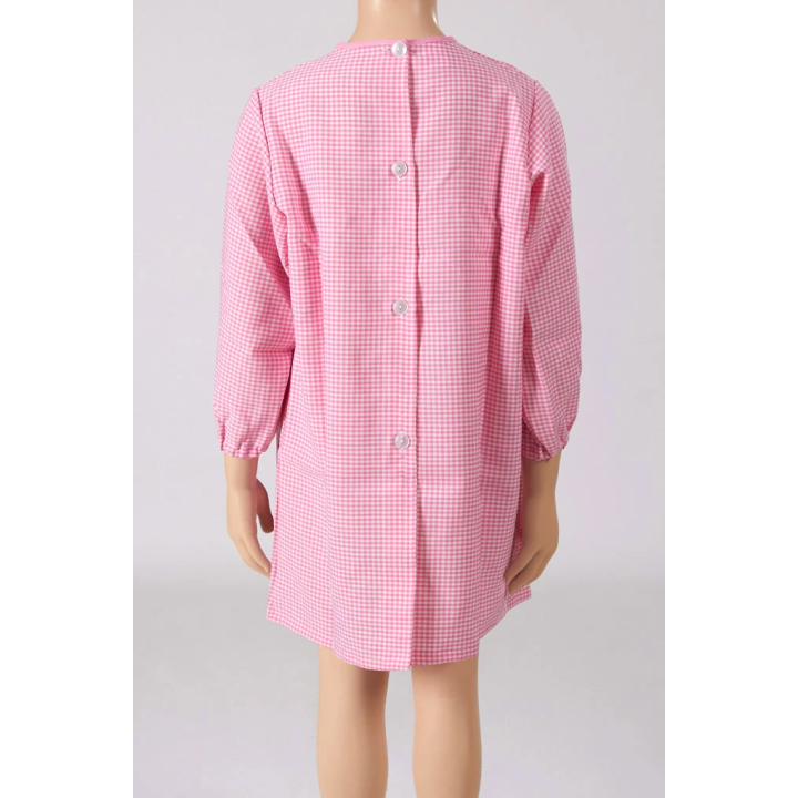 Bata Escolar Xadrez para Menina BJD-019635 | Fabricada em Portugal