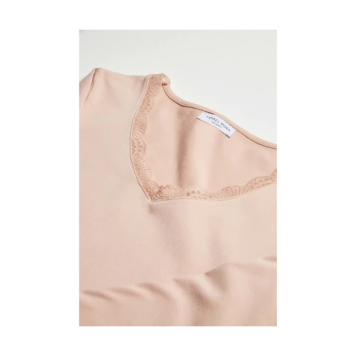 Camisola de algodão manga comprida - mulher - YSM-19688