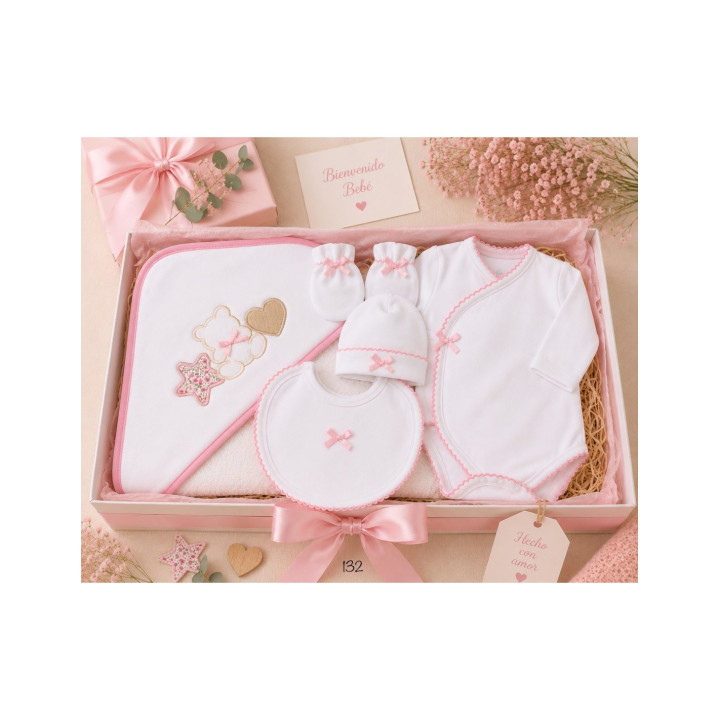 Conjunto de Bebé Recém-Nascido 5 Peças Alma com Capa de Banho 80x80 cm 621100132