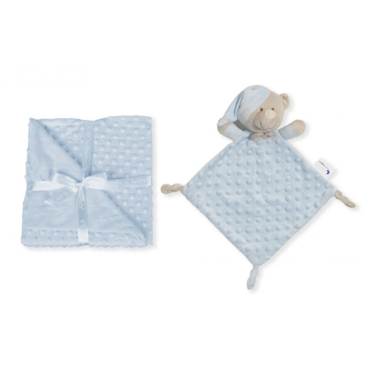 Conjunto Manta Bubble e Dou Dou Ursinho para Bebé Interbaby 181101000