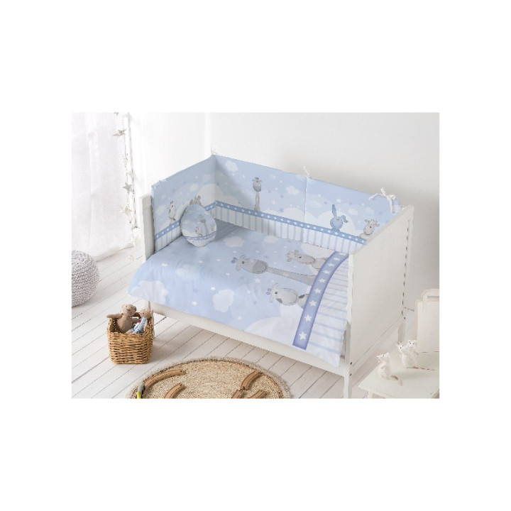Conjunto de Berço 3 Peças com Edredão e Protetor Interbaby