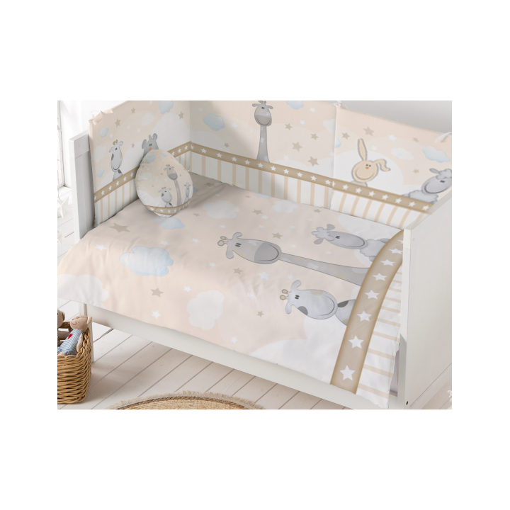 Conjunto de Cama para Berço 3 Peças com Edredão e Protetor Interbaby 421003053
