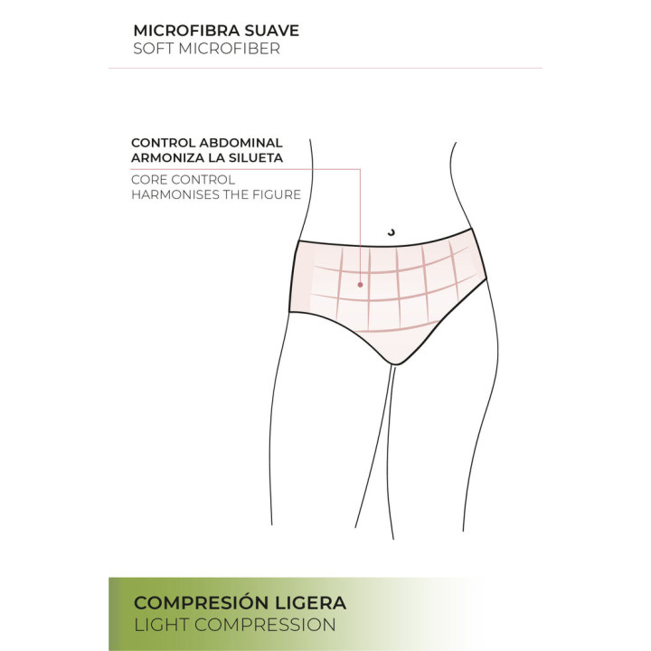 Ysabel Mora 19690 Cueca alta de controlo invisível Essentials Control