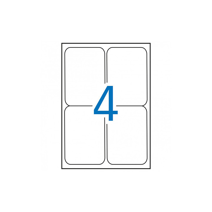 Etiquetas A4 99,1x139mm Brancas Apli 02422 | 100 Folhas