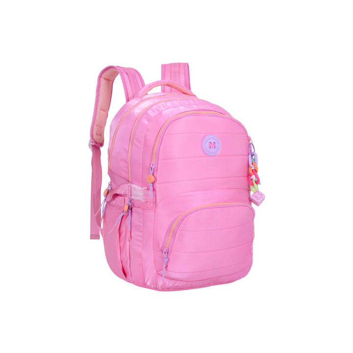 Mochila Escolar Acolchoada Rosa Marshmallow Puffy Pink 66132