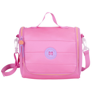 Lancheira Escolar Acolchoada Rosa Marshmallow Puffy Pink 66132