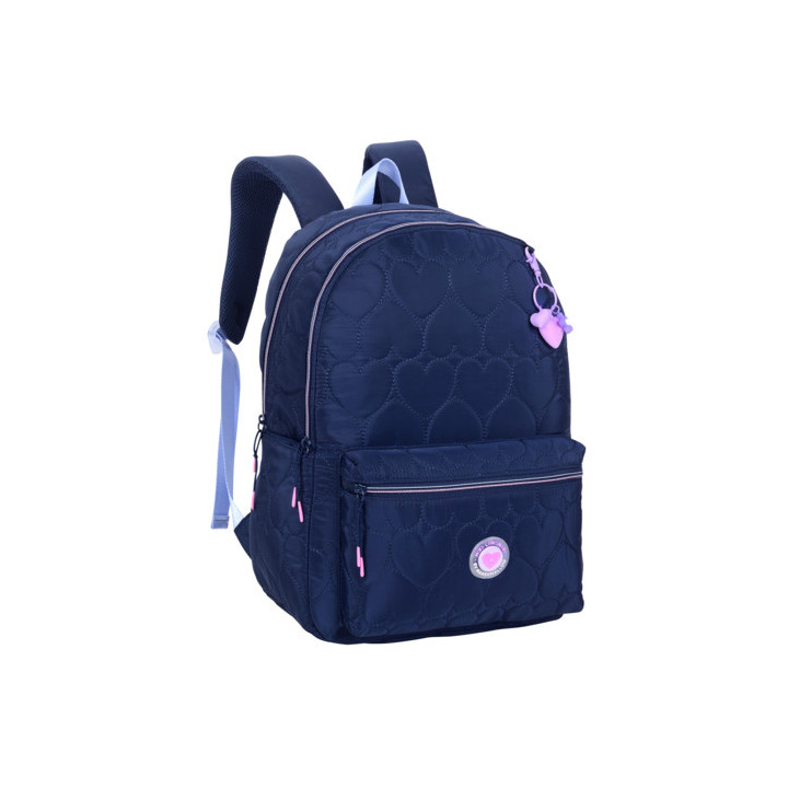 Mochila Escolar Azul Marinho Marshmallow Heartsy 66107